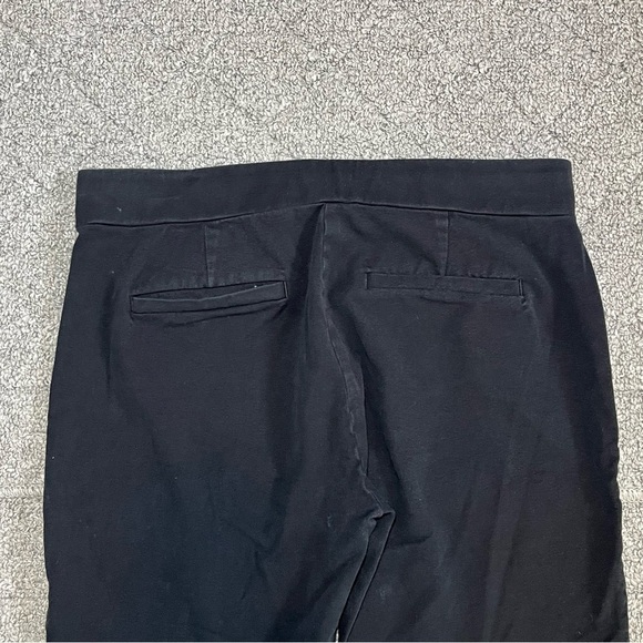 Loft Black Pull On Pants Womens Size 4 Straight Leg Stretch - Picture 7 of 8